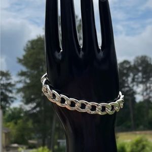Hollow curb link bracelet
